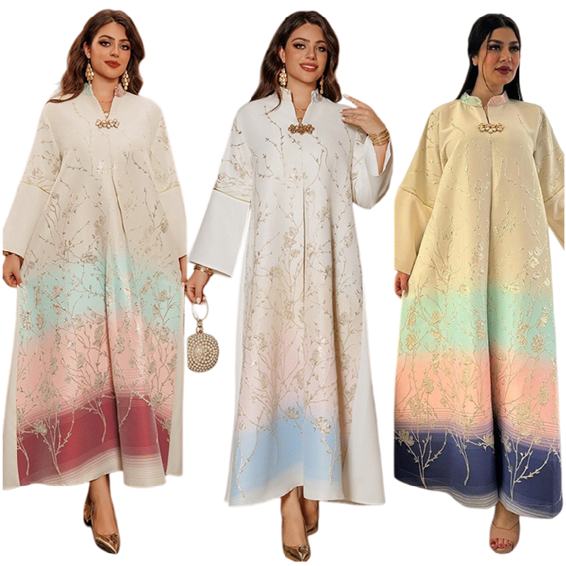 chinese dress ladies Marwa Fashion Arabic Dress for Women  Dubai Kaftan Islamic Muslim Cos   Mujeza Honey