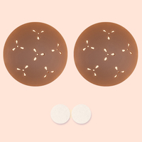 Coussinets de mamelon en silicone pour seins, couvre-mamelons collants hypoallergéniques respirants imperméables et résistants à la transpiration, autocollants pour poitrine de natation