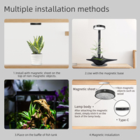 Éclairage LED pour plantes d'aquarium de la série Week Aqua Mag, contrôle intelligent par application, gradation et minuterie personnalisées, lampes d'aquarium pour plantes d'intérieur