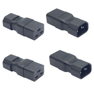 Convertidor de corriente IEC320, adaptador de corriente C14 a C19, PDU 10A con 2 salidas, enchufe eléctrico para C13 a C19, enchufe UPS - Product Image 5