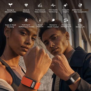 JCVital V8 V8B V8C SDK API OEM ODM Armband KI-Gesundheitsassistent Smartwatch Konversationsinteraktion Beratungstracker CE FCC RoHS - Product Image 2