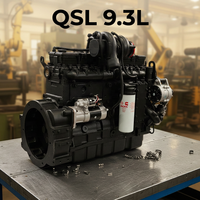 Motor Diésel Cummins QSL9.3 de Alta Eficiencia, Refrigerado por Agua, 9.3L, Unidad de Potencia para Construcción/Agricultura/Generación de Energía