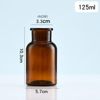 Fabricant de pots en verre ambré de style vintage pour apothicaire, 30 ml, 60 ml, 125 ml, 250 ml, 500 ml