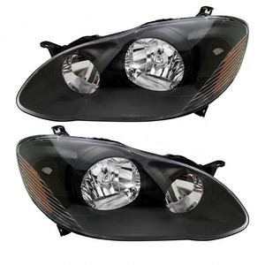 Faro Delantero Estándar <span class=keywords><strong>Americano</strong></span> para Toyota <span class=keywords><strong>Corolla</strong></span> 03-08, Halógeno Original para Automóvil, Semi-Ensamblado, Negro - Product Image 1
