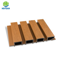 Panneaux muraux extérieurs 3D en composite bois-plastique HOYEAH, résistants à l'eau et à l'humidité, pour façades de bâtiments extérieurs, panneaux muraux WPC