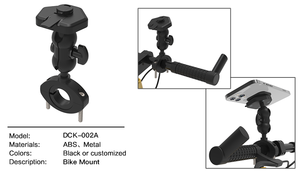 Soporte Universal Flexible y Ajustable para Teléfono Móvil de Motocicleta y Bicicleta, Material ABS, Clip de Fijación para Bicicleta - Product Image 2