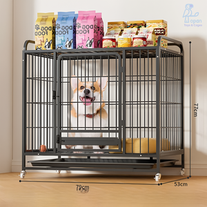 Precios de fábrica para jaulas para perros pequeños, medianos y grandes con inodoros y estantes de almacenamiento Jaulas para perros Labrador y Golden Retriever - Product Image 3