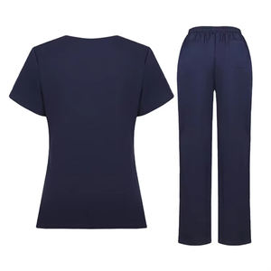 Conjunto <span class=keywords><strong>de</strong></span> <span class=keywords><strong>Uniformes</strong></span> Médicos Personalizados para Mujer, <span class=keywords><strong>Uniformes</strong></span> <span class=keywords><strong>de</strong></span> Hospital para Enfermeras, Conjunto <span class=keywords><strong>de</strong></span> Dos Piezas, Ropa Médica para Mujer, Venta al por Mayor - Product Image 6