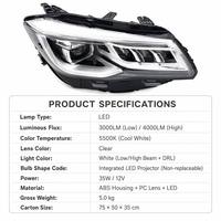 Conjunto de Faros Delanteros OE 4121010-M07 4121020-M07, Faro Delantero de Reemplazo de Ajuste Directo para Changan CS75 2018 2019 2020 SUV
