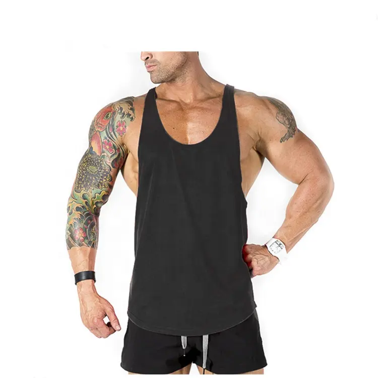 Color Block Workout Tank Top Gym Stringer Vest Gesublimeerd Running Singlet Aangepast Logo Mannen 100% Polyester Bsci Unisex 50 Pcs