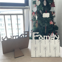 MDFSUB DIY Family sublimation MDF Bloc photo en bois Plaques photo Family Sublimation Blanks cadre photo pour la décoration de la maison