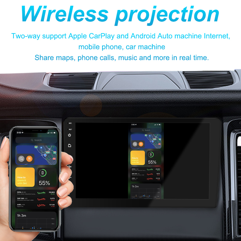 Carplay/Android авто стерео аудио BT mirror link сенсорный экран Авторадио 2 DIN