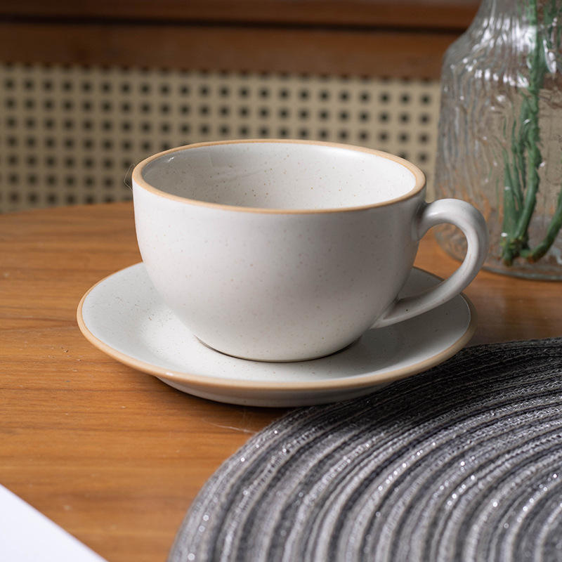 แก้วกาแฟสีขาวขนาดใหญ่ - 270 มล.