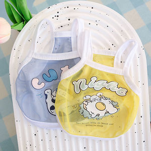 Cute Animal Print Pet Vest Summer Breathable Mesh Dog <b>Cat</b> <b>Clothes</b> Pink Blue Yellow Orange ZYKBX14 - Product Image 3