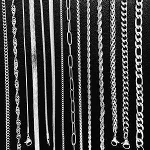 Catena di corda placcata <span class=keywords><strong>oro</strong></span> reale 18 carati personalizzata Miami <span class=keywords><strong>collana</strong></span> a catena da uomo in acciaio inossidabile cubano catene da donna collane di gioielli di moda - Product Image 3