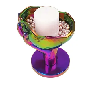 Molde de silicona de mano, molde de resina epoxi en maceta suculenta para almacenamiento de joyas, decoración de Halloween