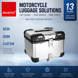 F2-<span class=keywords><strong>MOTO</strong></span> OEM ODM - Baúl Trasero para Motocicleta de Aluminio de 45L, Impermeable, Universal, para Motocicleta - Product Image 1