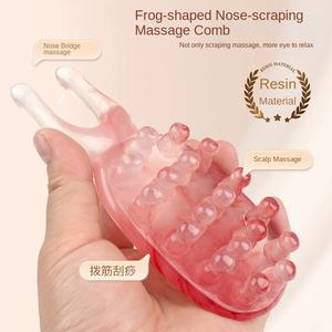 Massaggiatore per Occhi e Naso a Forma di Rana Grande e Piccolo con Pettine Meridiano e Bastoncino Protettivo per Scraping Made in China - Product Image 2