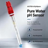 Capteur de pH pour eau pure, électrode de ligne d'échantillonnage avec connexion de processus 1/4 NPT pour analyseur en ligne, personnalisable OEM ODM