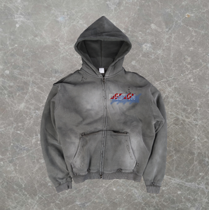 Sudadera con Capucha Extra Grande de Invierno, Estilo Vintage, Lavado Ácido, Personalizada, Tela de Felpa de Poliéster/Algodón, Transpirable, de Secado Rápido, Ropa Urbana, Venta al Por Mayor OEM - Product Image 2