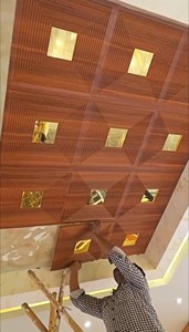 Phổ biến bán tường trang trí nội thất 3D PVC trần dễ dàng cài đặt không thấm nước tấm Tường - Product Image 4