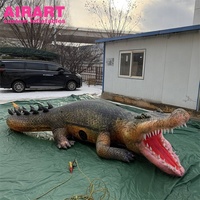 Décoration de crocodile gonflable sur mesure, ballon gonflable simulé en forme de crocodile