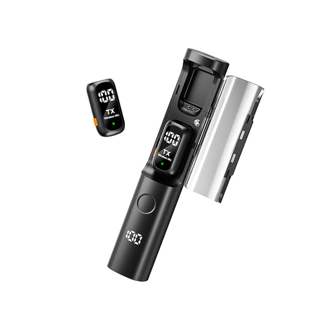 Magnetic Clip Type-C Mini Wireless Lavalier Handheld Microphone Dual Mic Set for Video Phone Plug and Play Handheld Microphone