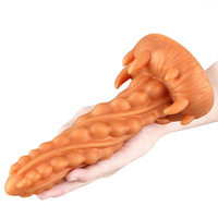 Dildo Tentacule Monstre Fantastique en Silicone Doux avec Ventouse pour Stimulation Prostatique