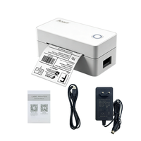 Imprimante d'étiquettes thermiques directes de 4 pouces, imprimante portable intelligente à détection automatique avec interface USB/BT/Wi-Fi