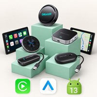 Ottocast Boîtier AI sans fil CarPlay Android Auto 8 Go 128 Go Double SIM Cloud SIM BT 5.0 Garantie 1 an Vente en gros pour concessionnaires