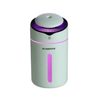 Diffuseur nébulisateur intelligent sans fil 2026 avec lumière LED colorée, humidificateur d'arômes portable de table 300 ml