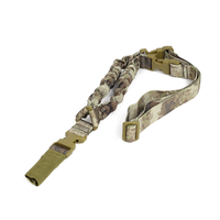 Sangle tactique TONMO à motif camouflage, en polyester élastique de 8 mm, réglable, robuste, à dégagement rapide, sangle tactique à point unique