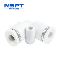 4/6/8mm 10 12MM Connecteurs d'air Pneumatique Slip Lock Tee Quick Connect Plastic Pipe Water Hose Tube Painting 3Way Air Connectors