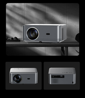 Projecteur portable H80 avec correction trapézoïdale 1080P 310 ANSI Lumens Android 13 pour interface, faible bruit pour l'enseignement en classe