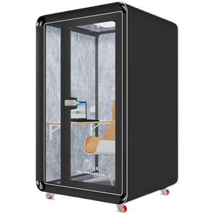 Cosse de bureau moderne de luxe Cabine de <span class=keywords><strong>travail</strong></span> insonorisée préfabriquée Cosse de <span class=keywords><strong>travail</strong></span> de <span class=keywords><strong>recherche</strong></span> insonorisée en aluminium pour 4 personnes - Product Image 2