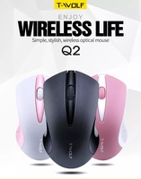 Mouse Nirkabel Mini Q2 Ultra-tipis Baru Tombol Senyap Tanpa Suara Dapat Diisi Ulang Mouse Optik Vertikal