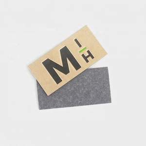 <strong>Clothes</strong> <strong>Label</strong> <strong>Maker</strong> Sew on Custom Debossed Printing Brand Name Logo Golden PU Leather Patch for Jeans - Product Image 1