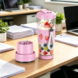 Vaso Mezclador Eléctrico Portátil de 500 ml con Carga USB Tipo C para Jugos de Frutas Frescas, Smoothies y Batidos de Verduras - Product Image 2