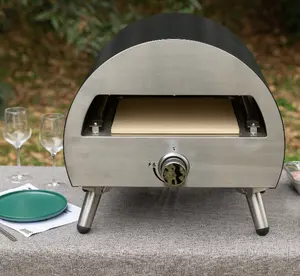 가스 구동 야외 피자 오븐: 회전 디자인으로 매번 완벽한 피자를 요리하십시오.