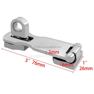 Loquet de trappe de <span class=keywords><strong>bateau</strong></span> en acier inoxydable 316, de qualité marine, avec œillet de <span class=keywords><strong>cadenas</strong></span> rotatif anti-tintement <span class=keywords><strong>pour</strong></span> yacht - Product Image 5