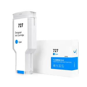 Tanque de tinta 727 Color Premium Compatible con <span class=keywords><strong>HP</strong></span> DesignJet T920 T1530 T1500 T2500 T2530 Impresora Genérico HP727 Cartucho de tinta - Product Image 2