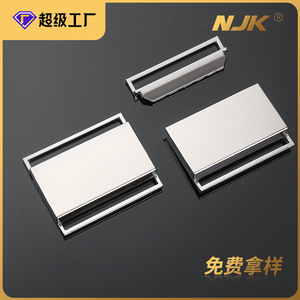 Flat Snap Buckle Bag Hardware All Metal Alloy Silver Durable Buckle For Bags <b>Backpack</b> <b>Strap</b> Safety Lock - Product Image 5