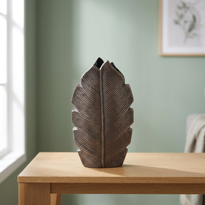 Vase en laiton classique en forme de plume dorée, hauteur 29 cm, décoration de table faite à la main, style bohème - Product Image 5