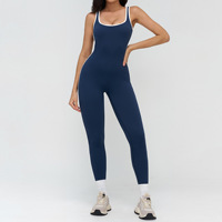 BNICE 9528 Ensemble de sport personnalisé avec logo pour femme, combinaison de sport sans couture, tenue de sport slim, combinaisons et playsuits