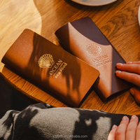 Porte-chèques de luxe en cuir PU pour restaurants, avec pochette à monnaie, pochette de serveuse, présentoir de factures, carnet de service