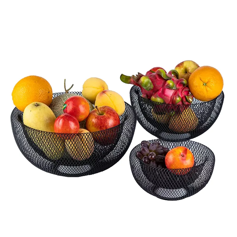 Factory Wholesale Cheap Metal Wire Fruit Basket Storage Bowl Kitchen Fruit Bowl