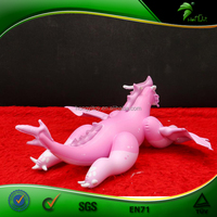 Dragon rose gonflable rebondissant, design personnalisé, dragon gonflable allongé, jouet gonflable pour piscine