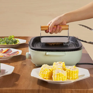 Gadgets de cocina Bacon Patty Burger Press Smasher Acero inoxidable <span class=keywords><strong>Hamburger</strong></span> Presse Burgers Smash con mango de madera - Product Image 4