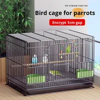 Cage à oiseaux grande pour usage domestique, cage d'élevage pour oiseaux en fil métallique pour perroquets, émeraillons, perruches, calopsittes, cailles, pigeons, lapins