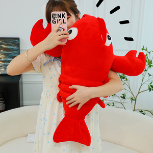 Großhandel <span class=keywords><strong>Custom</strong></span> Cute Plüsch Hummer Kuscheltier Spielzeug Pelz Hug gable Big Eyes <span class=keywords><strong>Red</strong></span> Lobster Soft Plüsch Spielzeug Dekor für Kinder Erwachsene - Product Image 3
